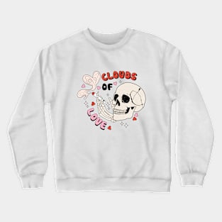 Clouds of Love Skeleton Crewneck Sweatshirt